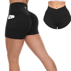 Women's Agroste V-waist, scrunch butt workout shorts, XL